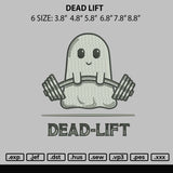 Dead Lift Embroidery File 6 sizes