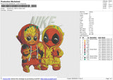 DEADPOOL GROOT NIKE Embroidery