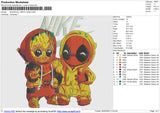 DEADPOOL GROOT NIKE Embroidery