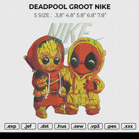 DEADPOOL GROOT NIKE Embroidery