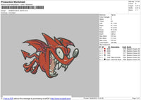 Deimon Devil Bats Embroidery