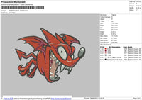 Deimon Devil Bats Embroidery