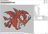 Deimon Devil Bats Embroidery