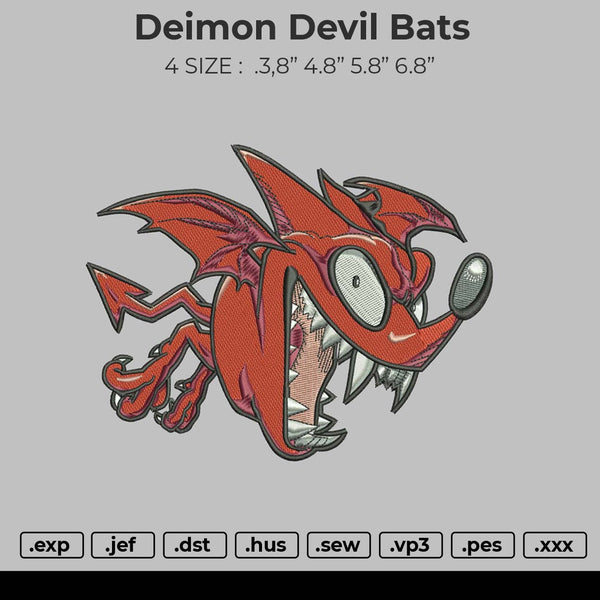 Deimon Devil Bats Embroidery