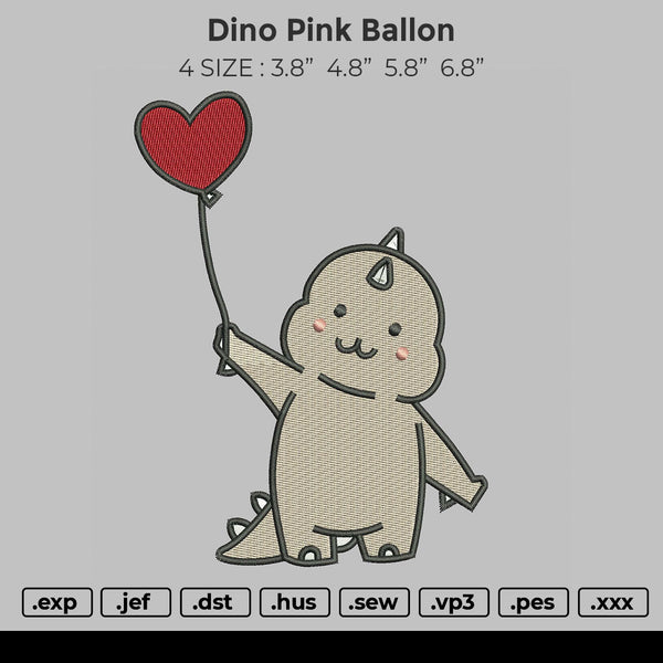 Dino Pink Ballon