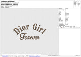 DIOR GIRL Embroidery
