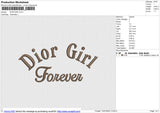 DIOR GIRL Embroidery