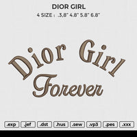 DIOR GIRL Embroidery