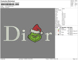 Dior Grinch Embroidery