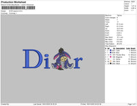 Dior Eeyore Embroidery