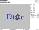 Dior Eeyore Embroidery