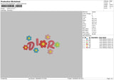 DFlower V5 Embroidery File 6 sizes