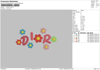 DFlower V5 Embroidery File 6 sizes