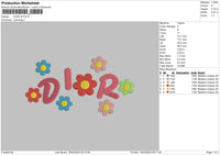 DFlower V5 Embroidery File 6 sizes