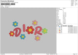 DFlower V5 Embroidery File 6 sizes