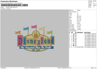Disneyland flag Embroidery
