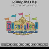 Disneyland flag Embroidery