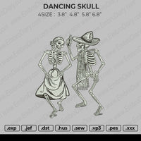 Dancing Skull Embroidery