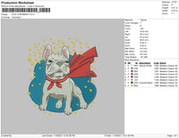 Dog Christmas Embroidery