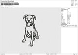 Dog Line v2 Embroidery