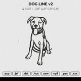 Dog Line v2 Embroidery