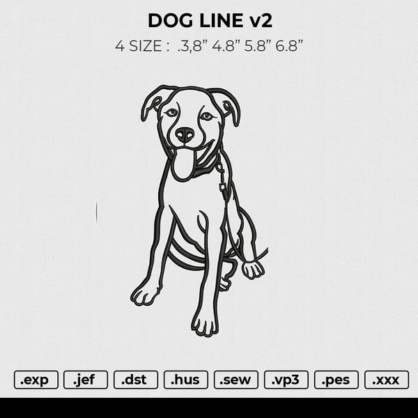 Dog Line v2 Embroidery