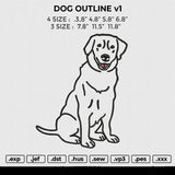 DOG OUTLINE v1 Embroidery