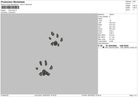 Dog Paw Embroidery