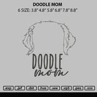 Doodle Mom Embroidery File 6 sizes
