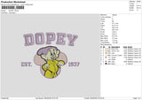 Dopey Embroiery File 6 sizes