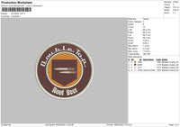 Double Tap Embroidery File 6 sizes