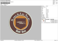 Double Tap Embroidery File 6 sizes