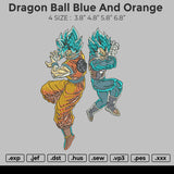 Dragon Ball Blue & Orange Embroidery