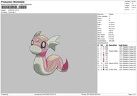 Dratini Embroidery File 6 sizes
