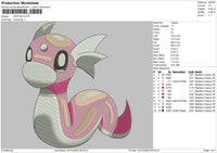 Dratini Embroidery File 6 sizes