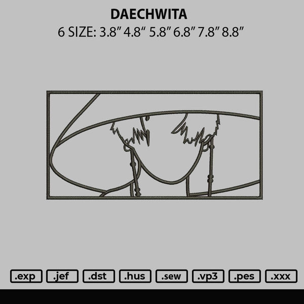 Daechwita Embroidery File 6 sizes
