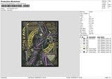 Dark Megician Embroidery File 6 sizes