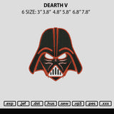 Dearth V Embroidery File 6 sizes