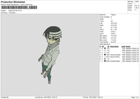 Death Tk Embroidery File 6 sizes