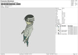 Death Tk Embroidery File 6 sizes