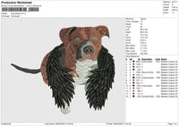 Dog wings Embroidery