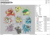 Eevee Pokemon Embroidery