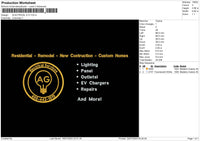 Electrical S Embroidery File 6 sizes.