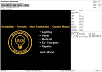 Electrical S Embroidery File 6 sizes.