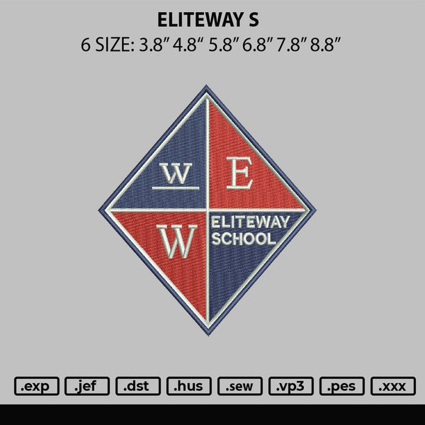 Eliteway s Embroidery File 6 sizes