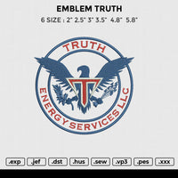 EMBLEM TRUTH Embroidery
