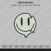 emoticon melt Embroidery
