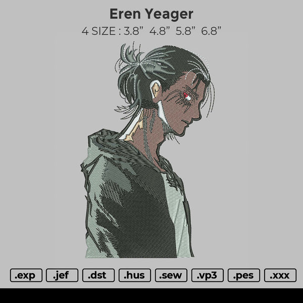Eren Yeager Potrait Embroidery