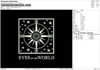 Eyes Of The World Embroidery File 6 sizes
