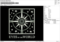 Eyes Of The World Embroidery File 6 sizes
